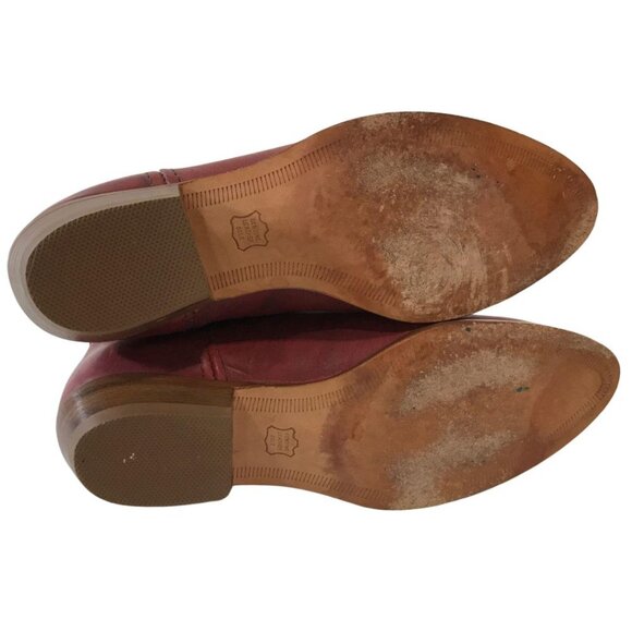 Frye Women's Heeled Boots in Rich Red - Picture 10 of 14